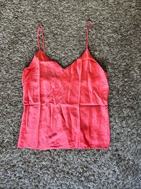 August Silk 100% Silk Hot Pink Camisole - Women’s Medium